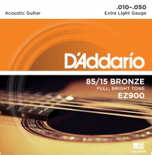 EZ900 AMERICAN BRONZE 85/15 Струны для акустической гитары Extra Light 10-50 D`Addario в Орле магазин Мелодия